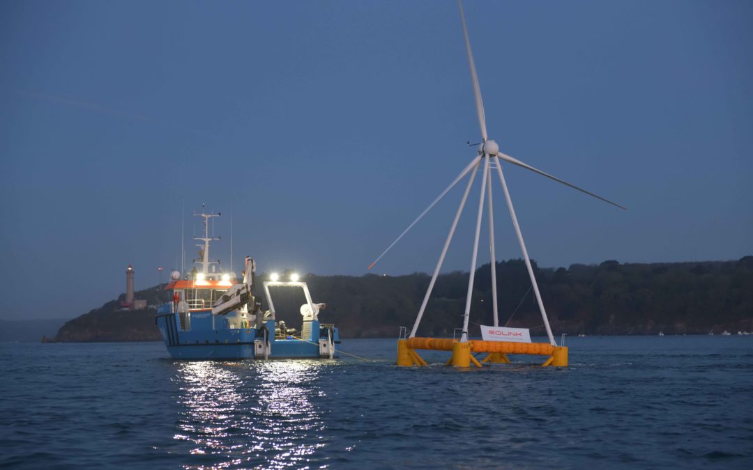 Eolink receives support from Ademe to install a floating wind turbine on the SEM-REV site!