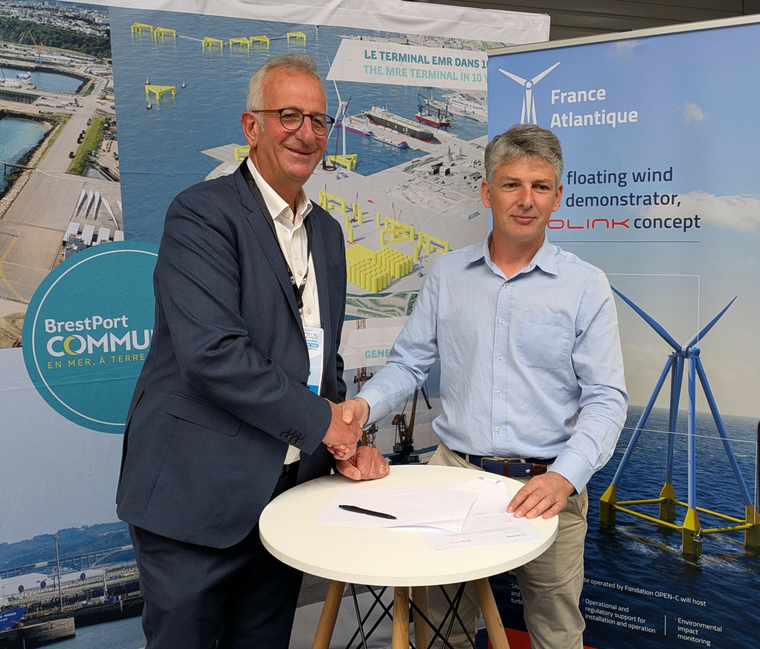 Signature protocole d'accord Brest Port et Eolink 20250910